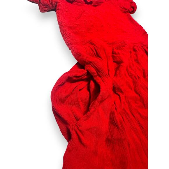 Guess Off-Shoulder Red Romper Size Small - Picture 7 of 10